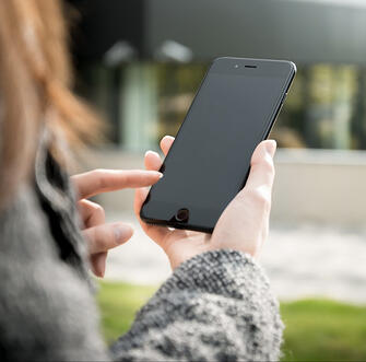 Woman using a smart phone